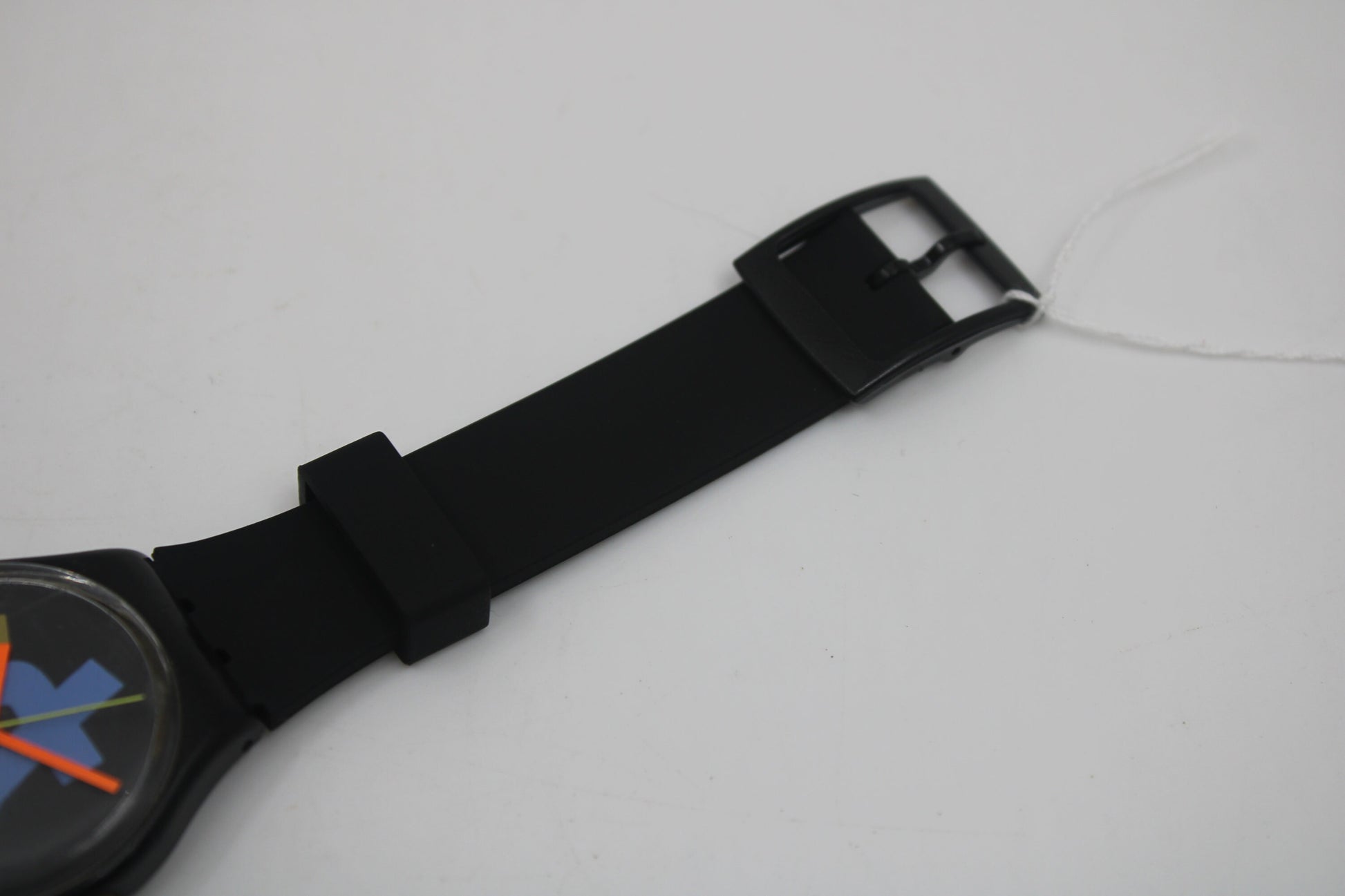 1989 Vintage Gents Swatch 'Harajuku' GB124, GOOD, much used condition with BRANDnew, NON-original strap