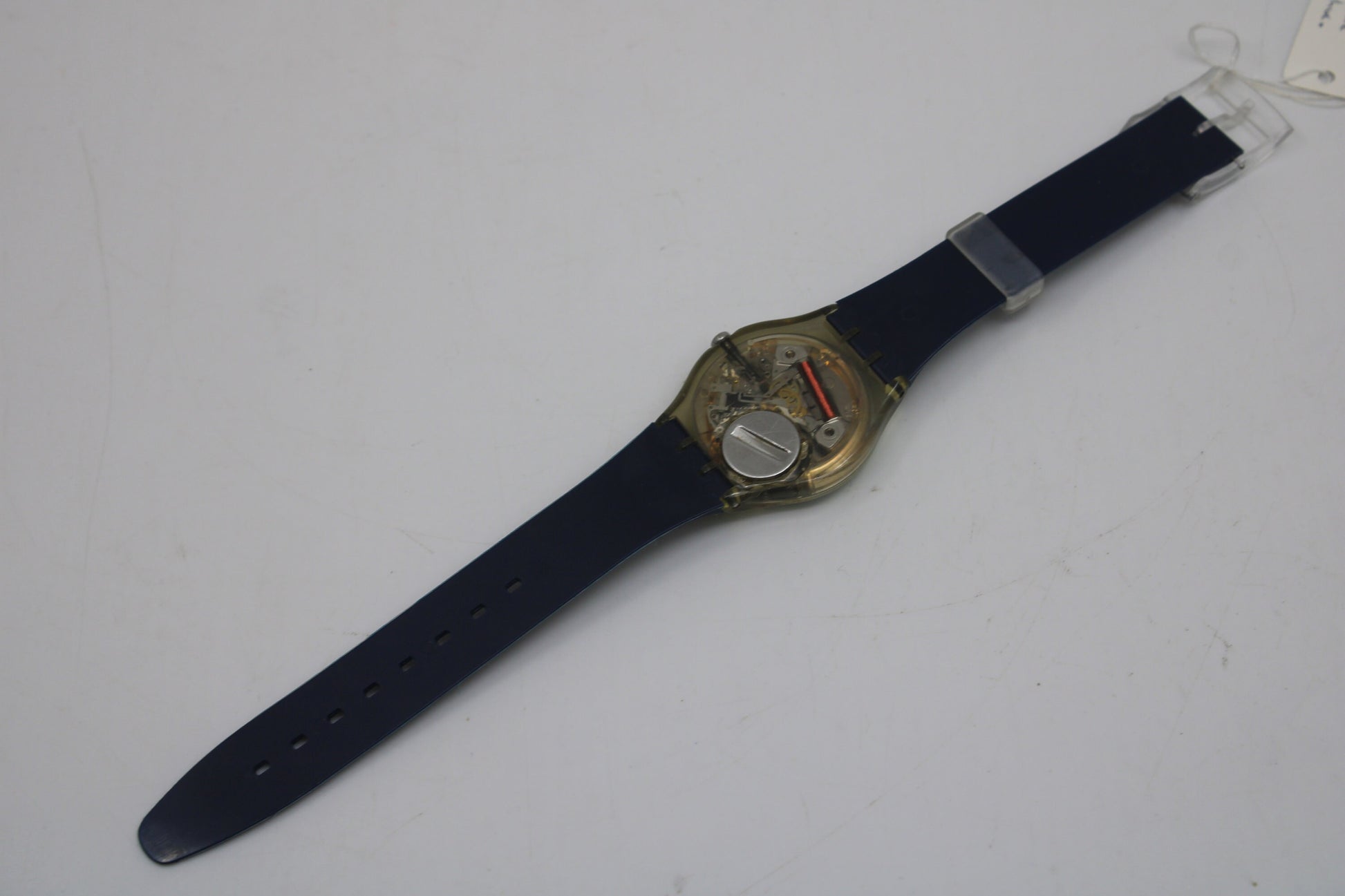 2000, 17mm Gents Swatch, 'Blue Choco', G415, rough condition, in perfect working order!