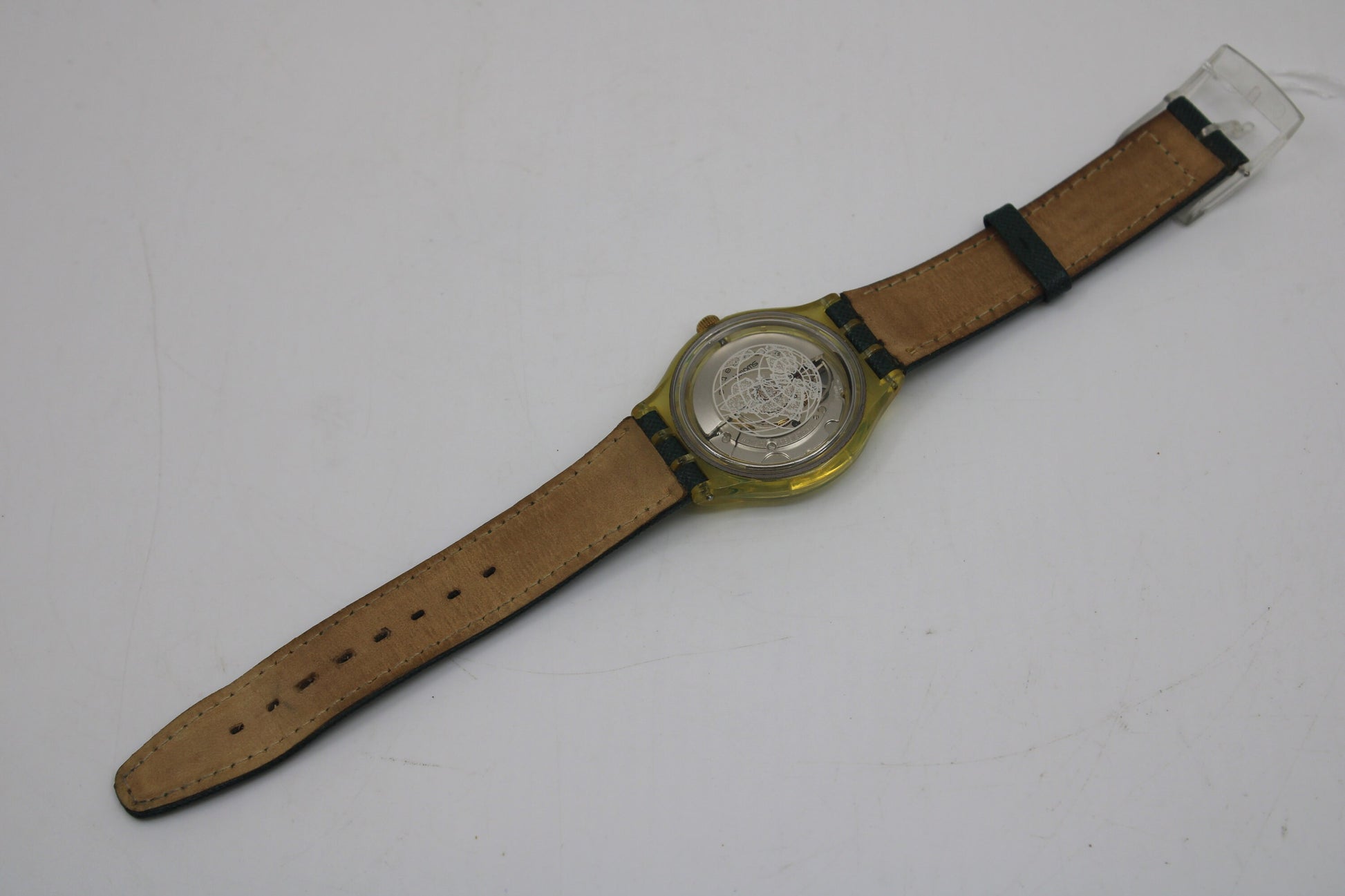 1992 'Time to Move' Vintage Gents Automatic Swatch SAK102, NO box, GOOD, used condition, non-original strap