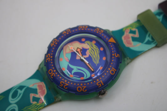 1993, Vintage Swatch Scuba 'Sailor's Joy' SDG100, UNWORN, New Old Stock Condition, original strap