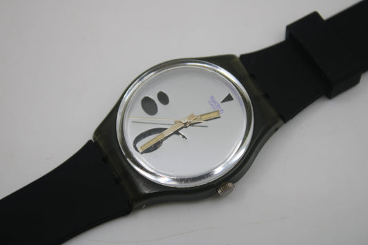1991, Vintage Gents Swatch, 'High Beam' GM107, Nice, Worn Condition, working 100%, NON-Original Strap