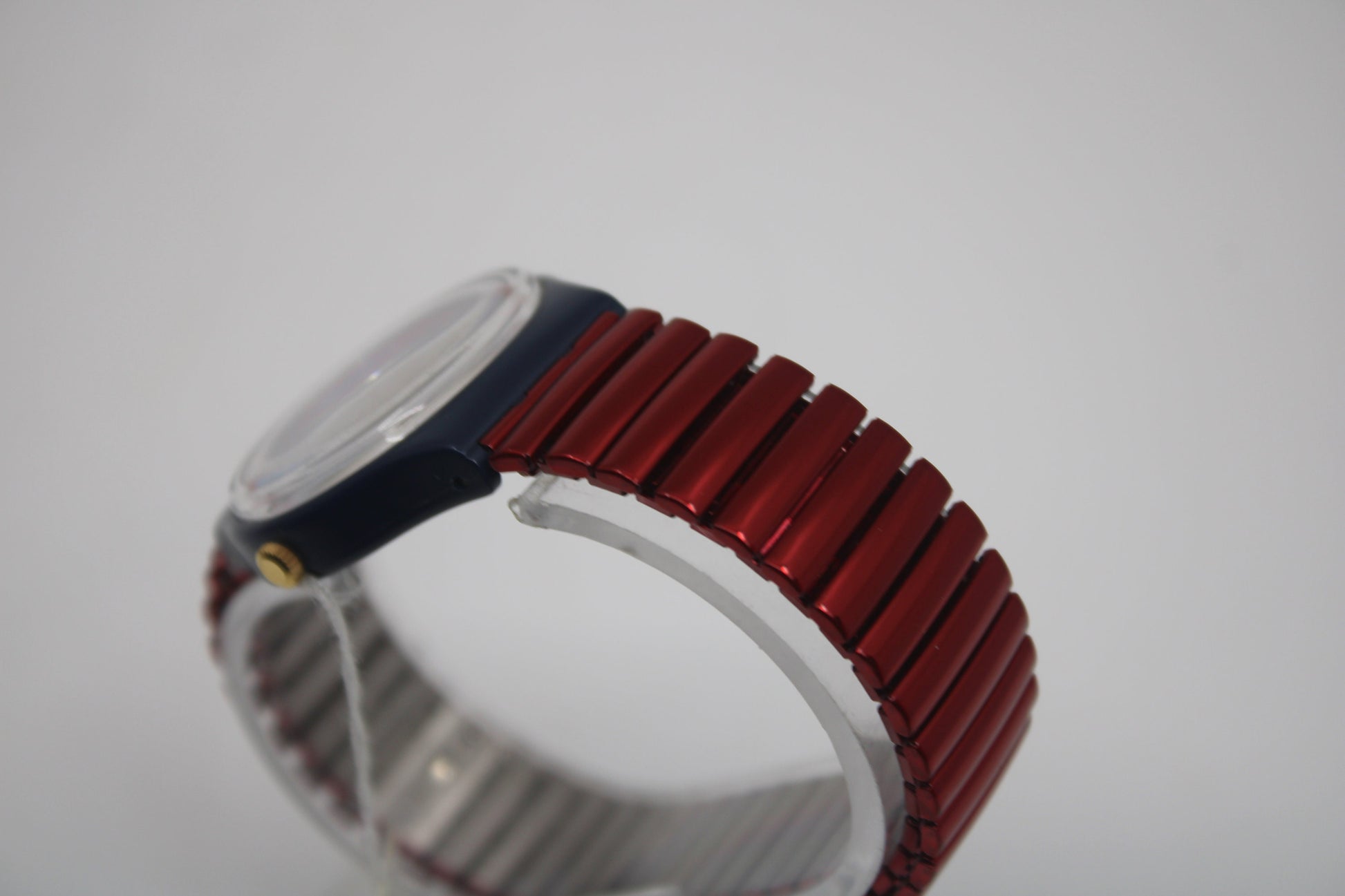 1991 Vintage Gents Swatch, 'Blue Flamingo', GN114, NO box, In VERY Nice, MINT Condition, 100% working, Non-Original Strap