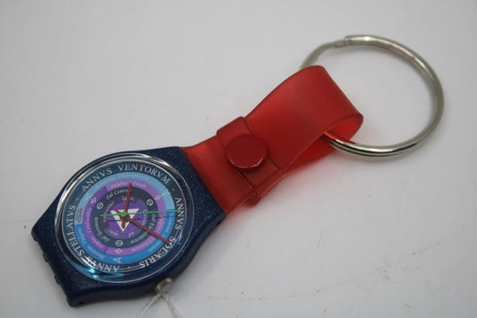 Unique, Vintage Swatch Keychain, GN131, 1993, 'Tarot', made from recycled, NON-working Gents Swatch watch