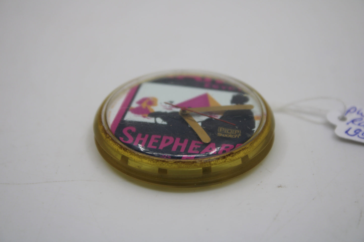 1991, Swatch, PopSwatch, 'Raffles', PWK140, nice, but used condition, NO strap and NO ring
