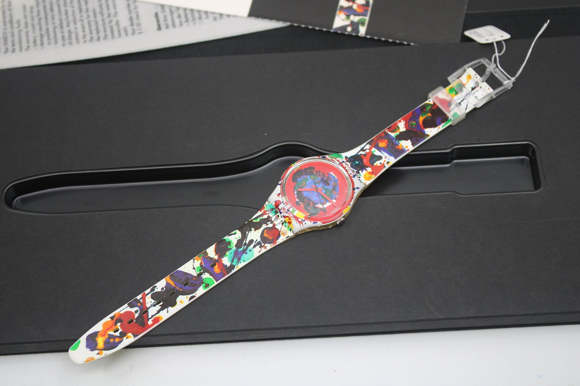 1992 Vintage Gents Limited Swatch 'Sam Francis' GZ123, NEW OLD STOCK, Never Worn, working 100% with original strap
