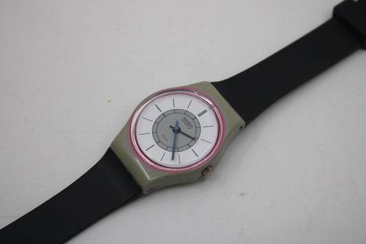 1984 'Art Deco' Vintage ladies Swatch, LM103, NO box, working 100%, READ description