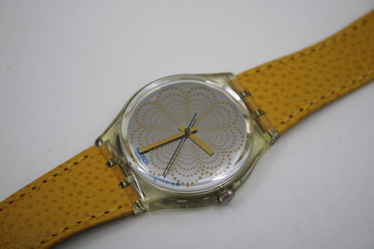 1992 Vintage Gents Swatch 'Daiquiri' GK144, in a new old stock, UNUSED condition, working 100% with original strap