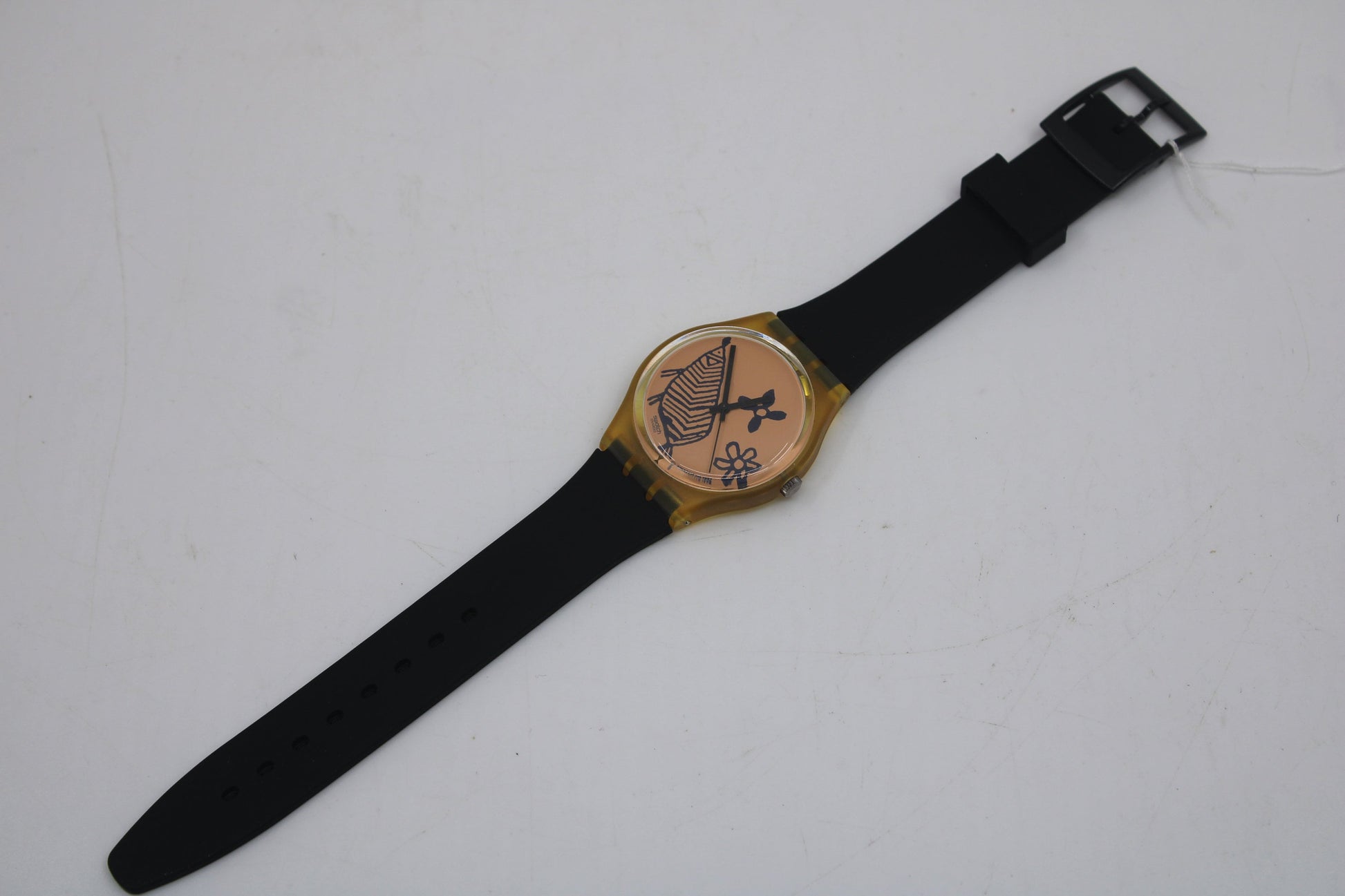 1993 Vintage Gents Swatch 'Sketch' GP106, New Old Stock, Unused Condition, working 100% with a NON-original brand new strap