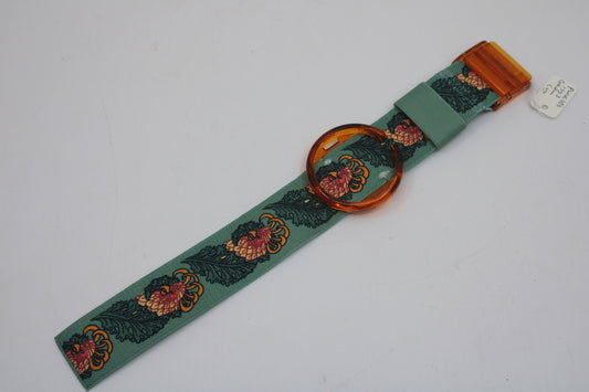 1993 UNWORN Vintage Shop dummy Pop Swatch Strap + Ring, 'Golden Cage', PWK186, PopSwatch, very rare