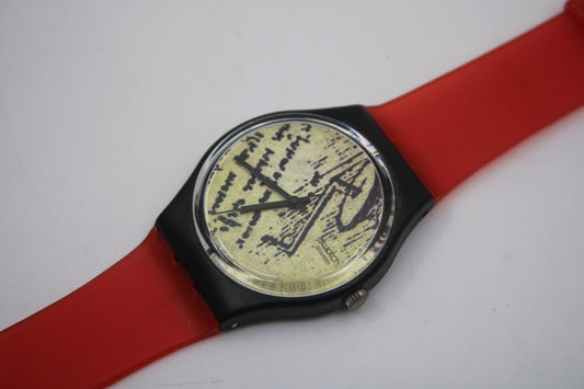 1991 Vintage Gents Swatch 'Engineer' GB139, New Old Stock, Unused Condition, working 100% with a NON-original brand new strap