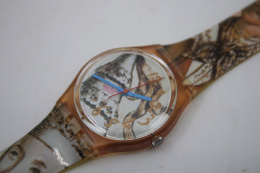 1993, Vintage Gents Swatch, 'Masquerade', GP105, NO box, in a NEW Old STOCK, Unused Condition, 100% working