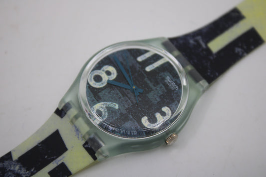 1996, Vintage Gents Swatch, 'Patina', GG141, NO box, in a NEW Old STOCK, Unused Condition, 100% working