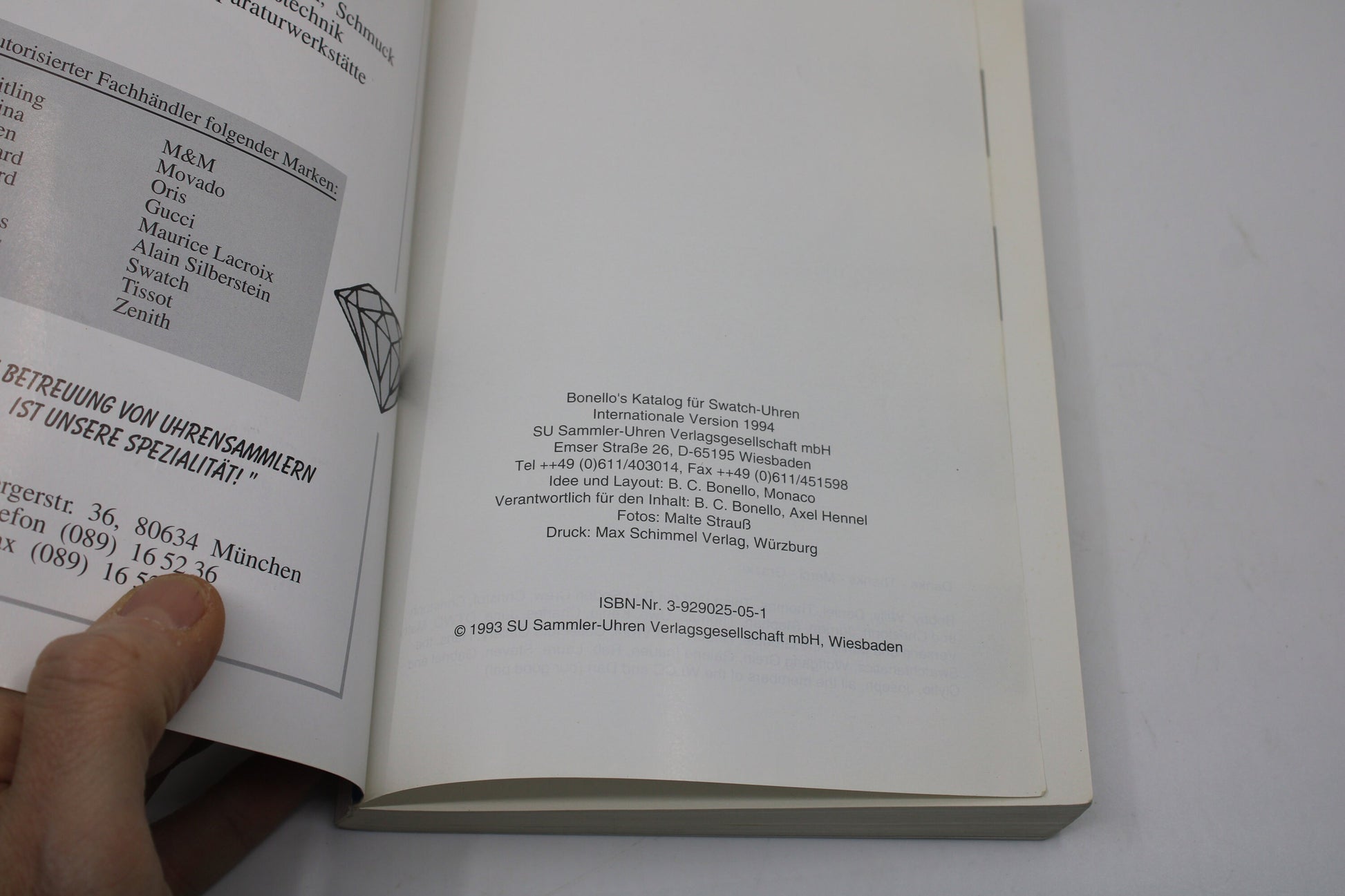 RARE Swatch Watch Collectors Guide - 1983 - 1993 - nice, USED Condition - German AND English language