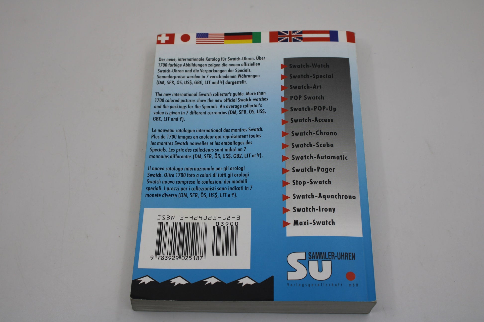 RARE Swatch Watch Collectors Guide - 1983 - 1997 - nice, USED Condition - German AND English language