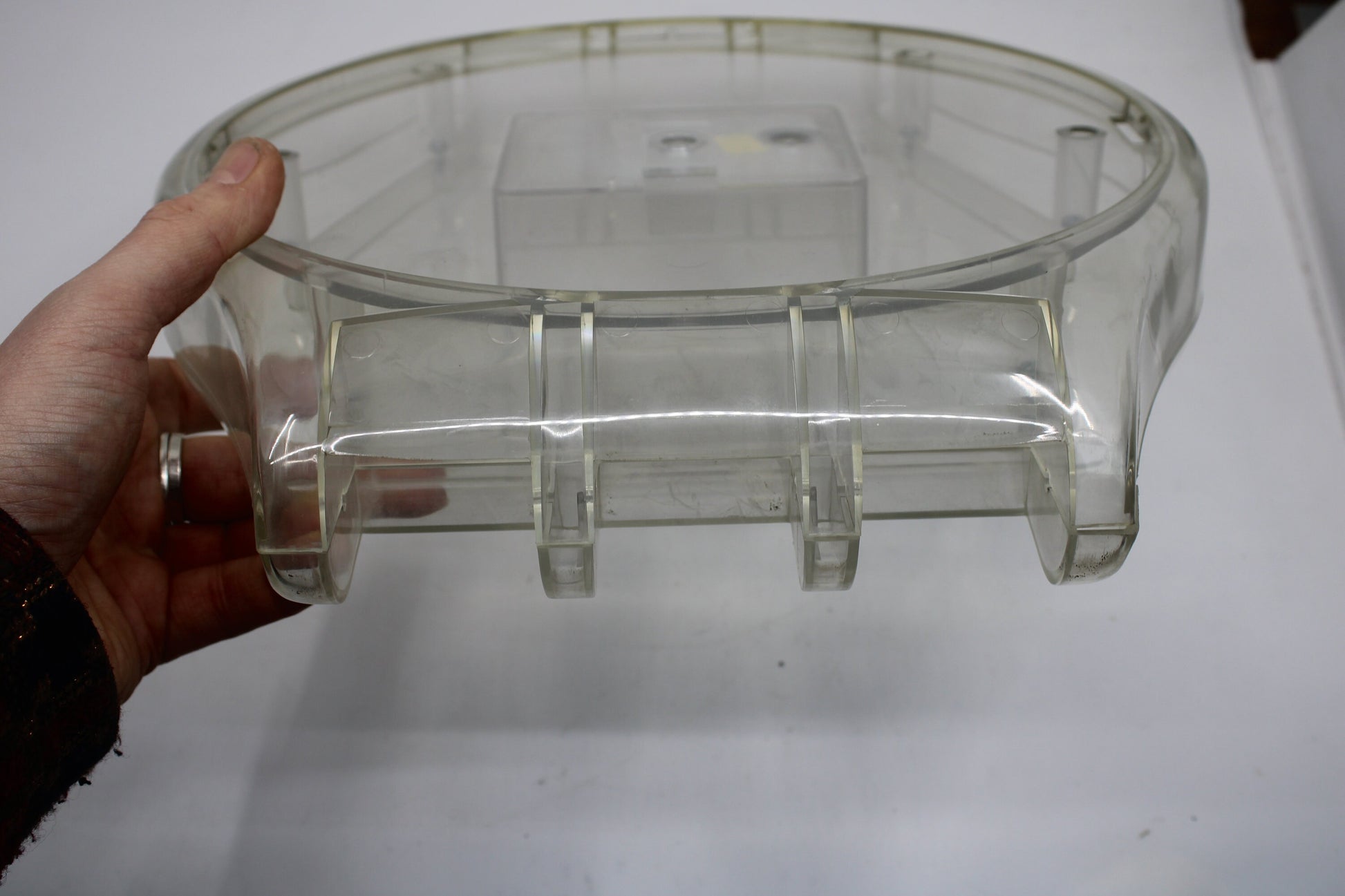 1985/1986 vintage and original Maxi Swatch Transparent Case, Minor Damage, Very Good Condition