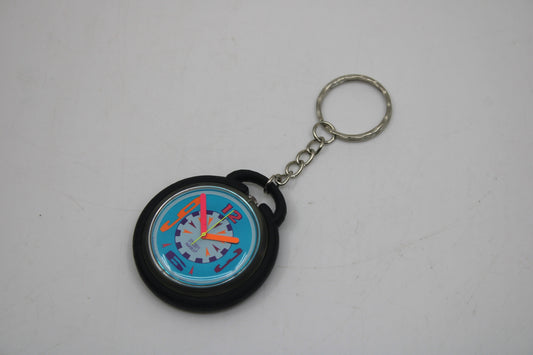 Unique, Vintage Swatch Keychain, PWK185, 1993, Point, made from recycled, NON-working PopSwatch