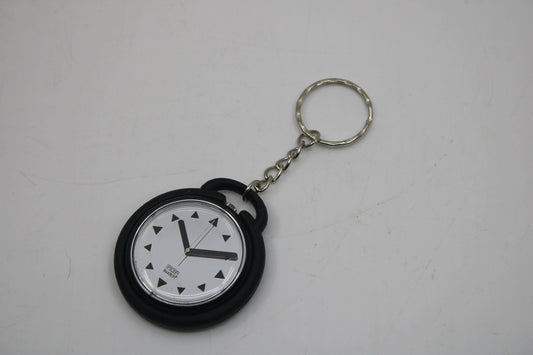 Unique, Vintage Swatch Keychain, PWB174, 1994, Tri-Angles, made from recycled, NON-working PopSwatch